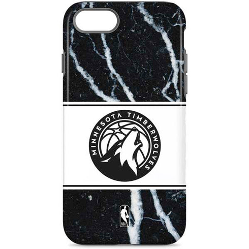NBA Minnesota Timberwolves Marble iPhone Cases